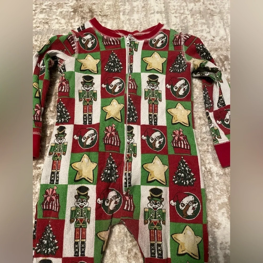 Bucees Holiday Nutcracker Kids Footless Pajamas size 5T